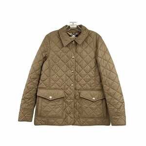 Burberry Brown Quilted Puffer Jacket | Women’s Size L, Polyester